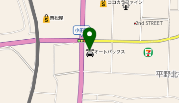 オートバックス 上野店の地図画像