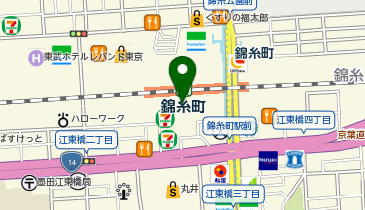 TERMINA(錦糸町テルミナ)の地図画像