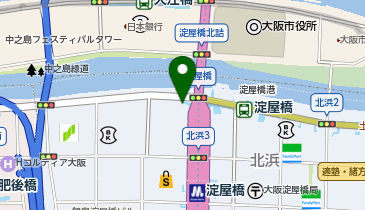 【7/9オープン】淀屋橋ゲートタワーの地図画像