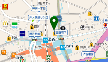 ビックカメラ 渋谷東口店本館の地図画像