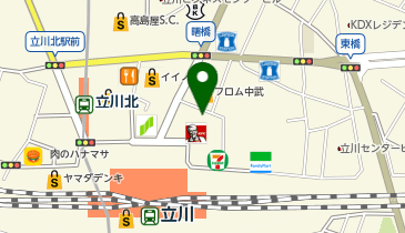 ビックカメラ 立川店の地図画像