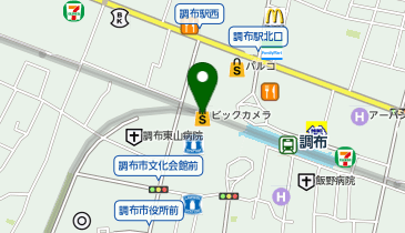 ビックカメラ 京王調布店の地図画像