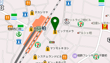 ビックカメラ 柏店の地図画像
