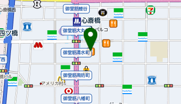 ビックカメラリカー 大丸心斎橋店の地図画像
