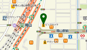 ビックカメラ 岡山駅前店の地図画像