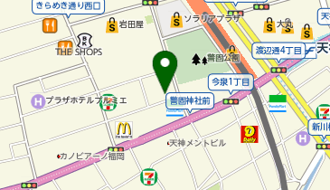 ビックカメラ 天神2号館の地図画像