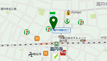 Ash(アッシュ) 高円寺店の地図画像