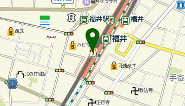 くるふ福井駅の地図画像