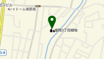 富岡3丁目緑地の地図画像