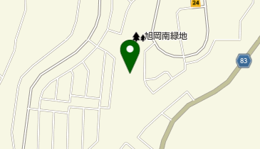 旭岡南緑地の地図画像