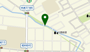 川原緑道の地図画像