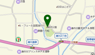 湯浜公園の地図画像