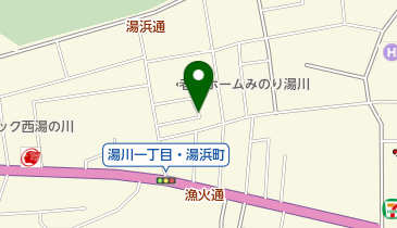 湯川第3街区公園の地図画像