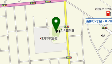屯田公園の地図画像