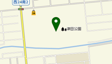 津田公園の地図画像