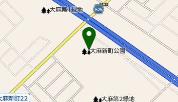 大麻新町公園の地図画像