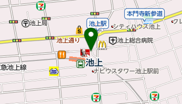 池上駅前バスターミナルの地図画像