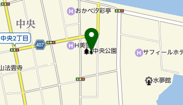 中央公園の地図画像