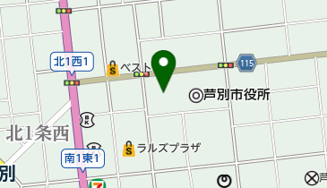 もとまち公園の地図画像