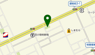 明野1号公園の地図画像