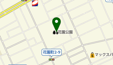 花園公園の地図画像