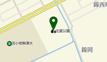 北星公園の地図画像