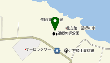 望郷の岬公園の地図画像