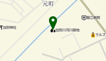 当別川河川緑地の地図画像