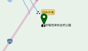 狩場茂津多道立自然公園の地図画像