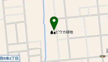 ピウカ緑地の地図画像