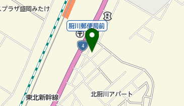 北厨川幼児公園の地図画像