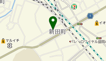 新田町幼児公園の地図画像