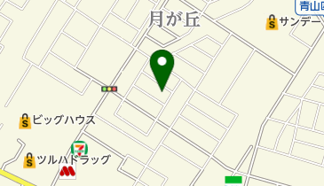 月が丘東幼児公園の地図画像