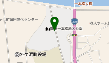 蟹田一本松地区公園の地図画像