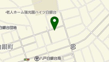 白銀台二丁目公園の地図画像