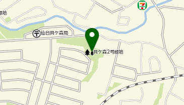 貝ヶ森2号緑地の地図画像