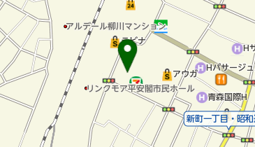 青森駅前公園の地図画像