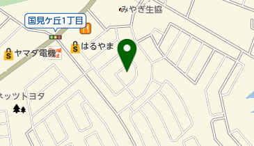 国見ヶ丘一丁目北公園の地図画像