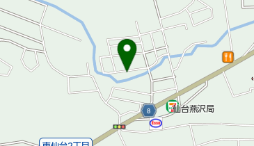 燕沢公園の地図画像