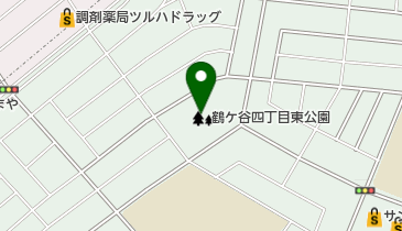 鶴ケ谷四丁目東公園の地図画像