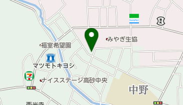 中野北上公園の地図画像