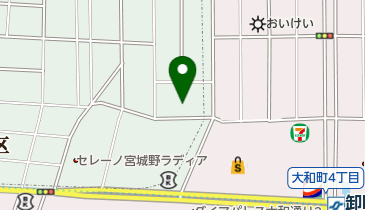 谷地館公園の地図画像