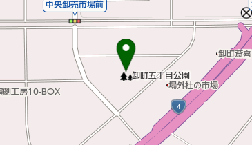 卸町五丁目公園の地図画像