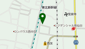 西中田一丁目公園の地図画像