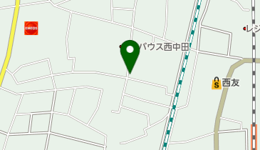 西中田三丁目公園の地図画像