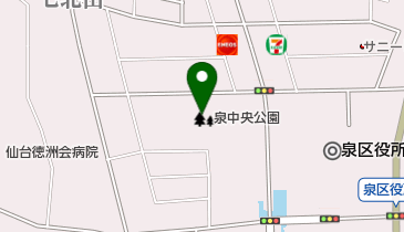 泉中央公園の地図画像