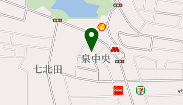 泉中央二丁目公園の地図画像