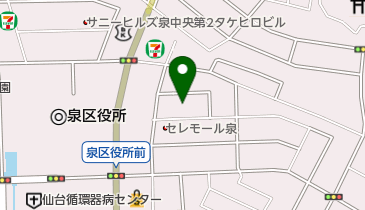 泉中央三丁目公園の地図画像