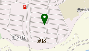 虹の丘三丁目公園の地図画像