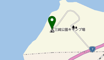 三崎公園の地図画像